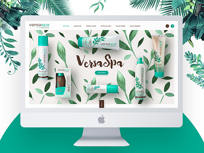 VersaSpa Salon Spray Tan VersaSpa Salon Spray Tan font fresh graphic design illustrator photoshop site spa web web design