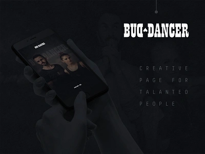 BUD DANCER design graphic design illustrator photoshop site typography ui ux web web design