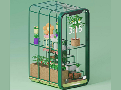 GreenHouse 3dart 3drender blender blender3d game illustration