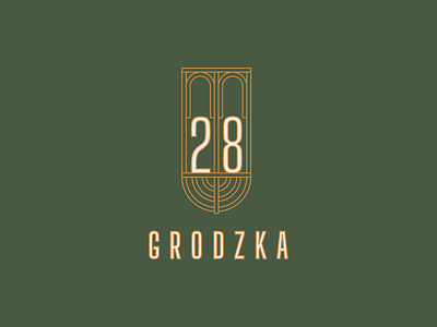 Grodzka 28 Apartments apartment arcade cracow design facade golden gate golden gate bridge green logo logotype luxury menorah old city synagogue