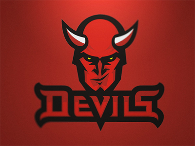 Wroclaw Devils american devil football horn logo plfa sport team