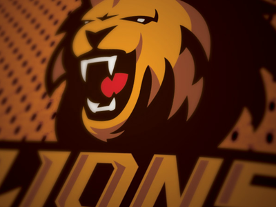 Gliwice Lions football lion logo nfl orange plfa roar sport