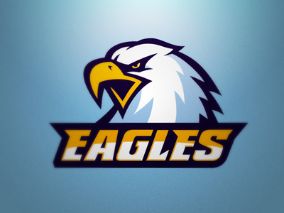 Warsaw Eagles american beak blue eagle eagles football logo navy blue nfl sport