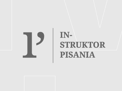 Writing Instructor (Instruktor Pisania) article book i instructor literary monogram p writing