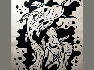 Inked Koi