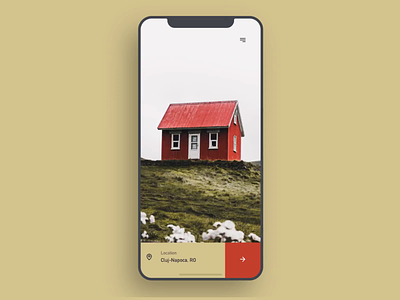 Rent Finder App Concept animation app browser clean cluj detail elegant explore geometric gold interaction ios iphone layout luxury mobile search ui ux white
