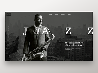 Jazz - Website concept