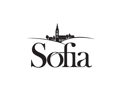 Sofia Logo Concept black elegant expensive ligature logo luxury monochrome sans serif sofia town typography wine