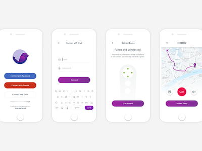 Personal Safety Tracker App By Barna Erdei For Halcyon Mobile On Dribbble