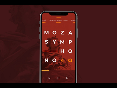 Classical Music App Concept animation app audio classical music interaction ios iphone mobile music play player spotify ui ux