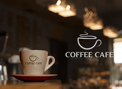 Coffee cafe logo branding design graphic design illustration logo typography vector