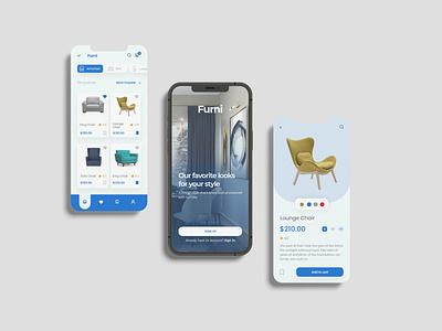 Furniture mobile app design