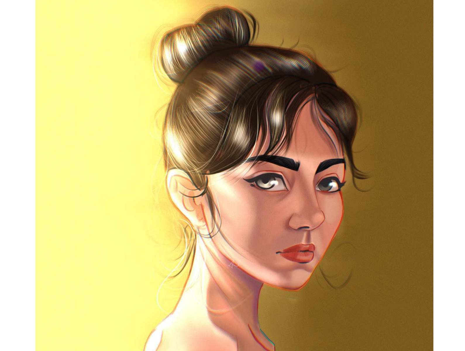 Girl portrait by Arzuman on Dribbble