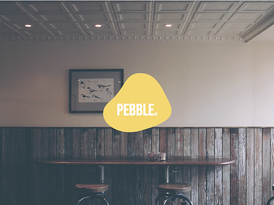 Pebble Identity branding clean identity logo pebble