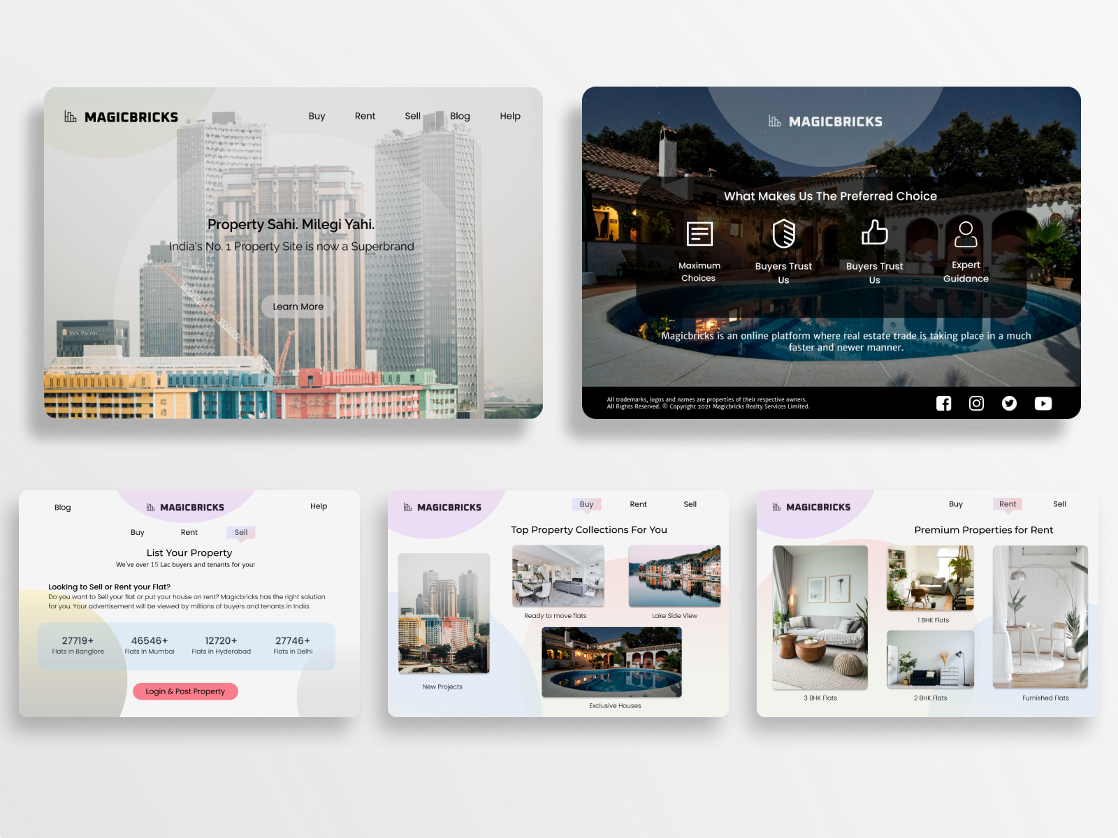 MagicBricks Redesign Landing Page by Tushar Nankani on Dribbble
