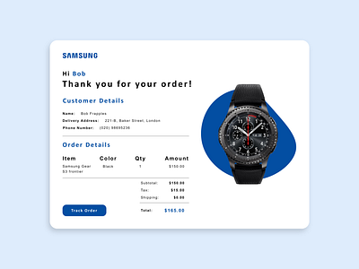 Email Receipt - Daily UI #17