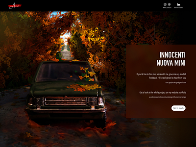 Innocenti Nuova Mini - Illusioni Nel Tempo 3d 3d art 3d composition affinity photo autumn blender blender cycles car design fall graphic design graphicdesign green innocenti innocenti nuova mini photo render vintage visual design wallpaper