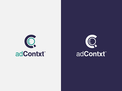 Logo design - adContxt branding design freelance logo