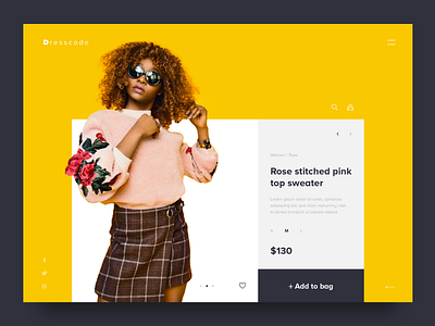 Dresscode_product page clean colors concept design explore ideas minimal product ui web
