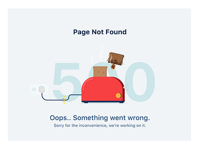 Error page!! 404 error page 500 error clean creative design dribbbleweeklywarmup illustration ui ux web