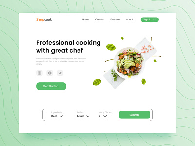 Recipe Food - Web Design