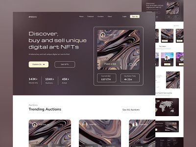 NFT Marketplace - Web Design