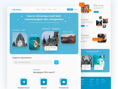 Liburanku - Web Design adventure aircraft beach beautiful corona virus design dream holiday journey liburanku web design sea summer tourist travel travelerr trip ui design travel vacation web design web design advnture