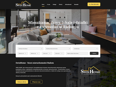 Świś Home - real estate agency real estate ui uidesign web webdesign website