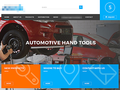 Automotive Hand Tools ui webdesign website