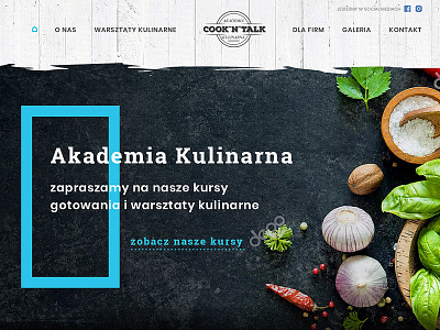 Cook'n'talk cooking ui web webdesign website