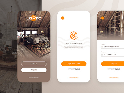 Lofto - mobile app concept appdesign ui uidesign userinterfacedesign webdesign webui