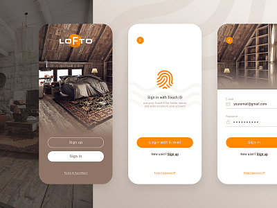 Lofto - mobile app concept