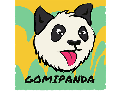 Gomipanda Logo branding design illustration logo