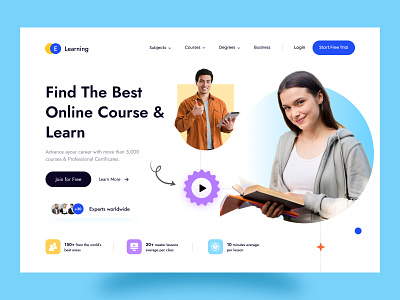 E-Learning Online Education Website 👩‍💻