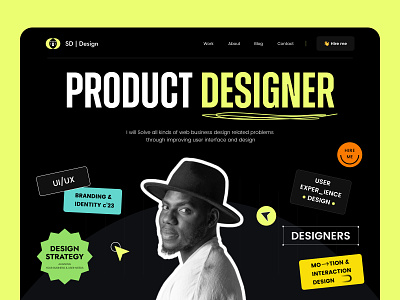 Product Designer | Personal Portfolio Landing Page
