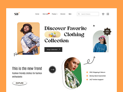Fashion Landing Page Design branding clothing brand clothing company cloting cloting website ecommerce fashion fashion brand fashion web fashion website landing page online store product product design shopify shopping style uiux uiuxdesign web design