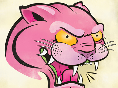 Pink Panther flash panther pink vector