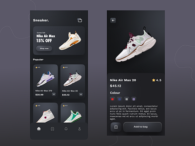 Shoes ordering app