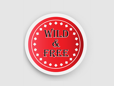 Sticker red design graphic design sticker vector