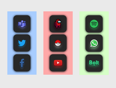 Just some app icons... Nothing fancy 💁🏽‍♂️ app icons beginner dailyui design mobile ui ux xd