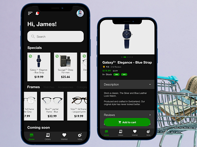 Dark Mode E-Commerce app