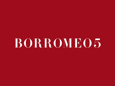 Borromeo5 branding identity logo typography