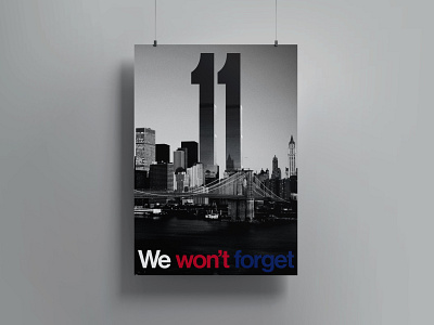 Mourn 911 graphic design helvetica mourn poster
