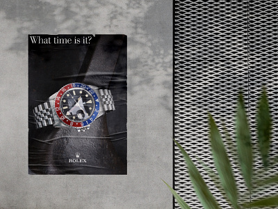 Rolex adv advertising bodoni design graphic design poster