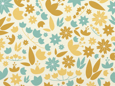 Tiny Flowers flowers leaves pattern vector