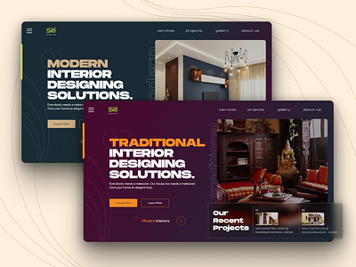 Interior Designing Landing Page app branding design dribbble figma graphic design icon illustration landing page layout logo typography ui uiux ux vector web design website