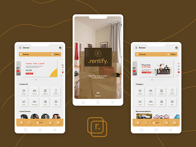 Rentify Mobile App | Home UI Design | Part 2 app branding creative design dribbble figma graphic design home page icon illustration logo mobile app photoshop ui ui design uiux