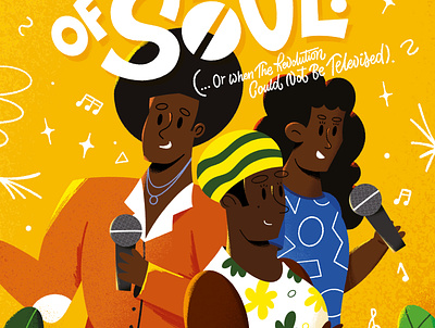 Summer of Soul Poster colourful digital illustration editorial illustration illustration illustrator lettering movie poster poster procreate