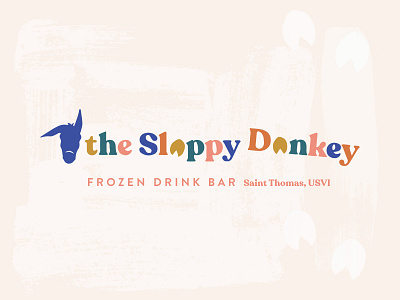 The Sloppy Donkey Frozen Drink Bar Pt. 3 bar branding bar logo branding cocktails design donkey frozen drinks graphic design illustration logo
