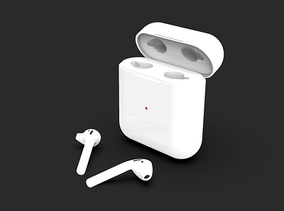Apple Airpod - Inspired 3d 3d cad 3d model cad design cad model design illustration renderings ui